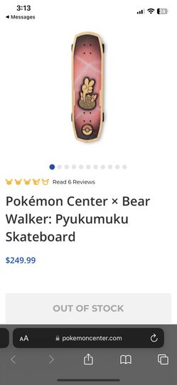 Pokémon Center × Bear Walker: Pyukumuku Skateboard