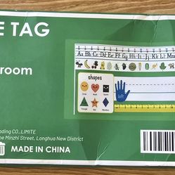 Meetory 49 Pieces 13.5” x 4.9” Clear Self-Adhesive Nameplate Pockets