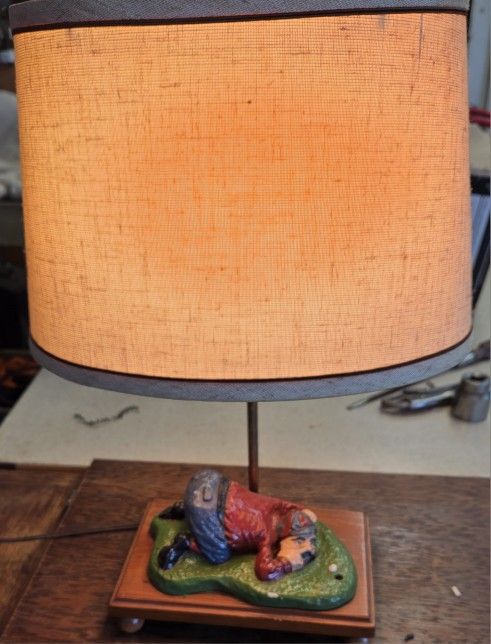Vintage golf lamp