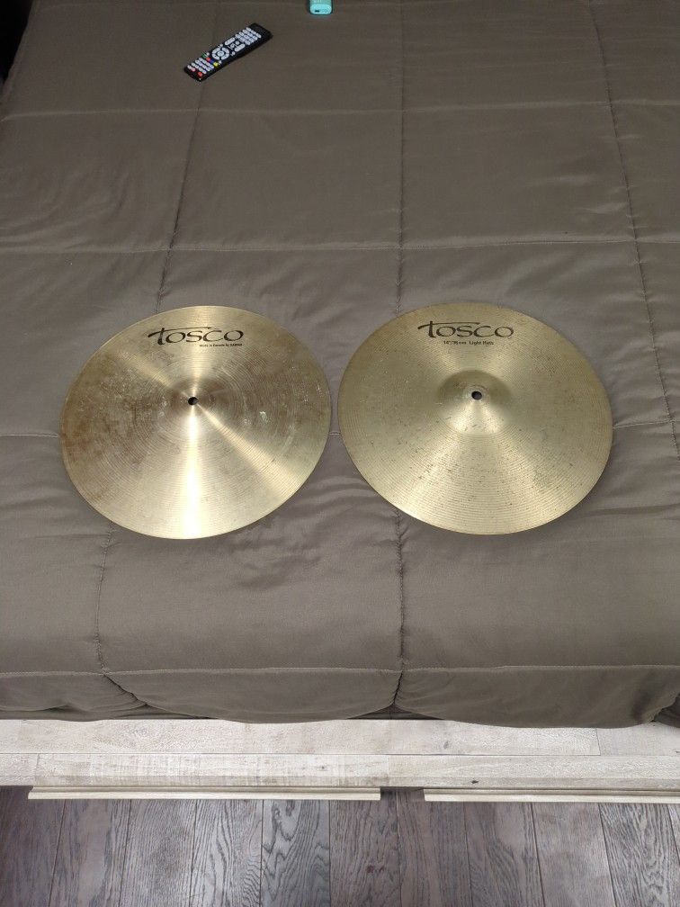 Tosco By Sabian 14" Light Hi hat Cymbals, Pair