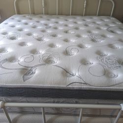 King Mattress Plush Pillow Top, Queen Available 
