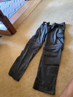 Tactical pants zip off to shorts