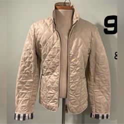 Burberry Light Tan Quilted Jacket 