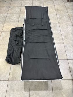 ATORPOK Camping Cot for Adults with Cushion, Tent Folding Cot for Sleeping 450LBS Heavy Duty Support; Portable Folding Design with Carry Bag; Camping 