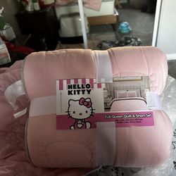 Hello Kitty Quilt Set