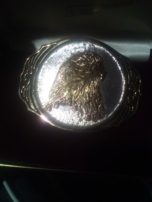 Vintage Montana Gold Country Eagle Belt Buckle .Original Tag Still On. It Stamped On Backside