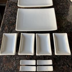 PIER 1 SUSHI SET PORCELAIN SUSHI DISHES PIER1