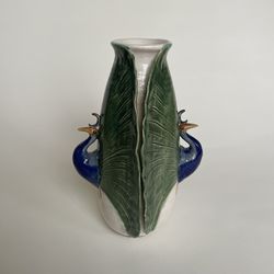 Peacock Ceramic Vase