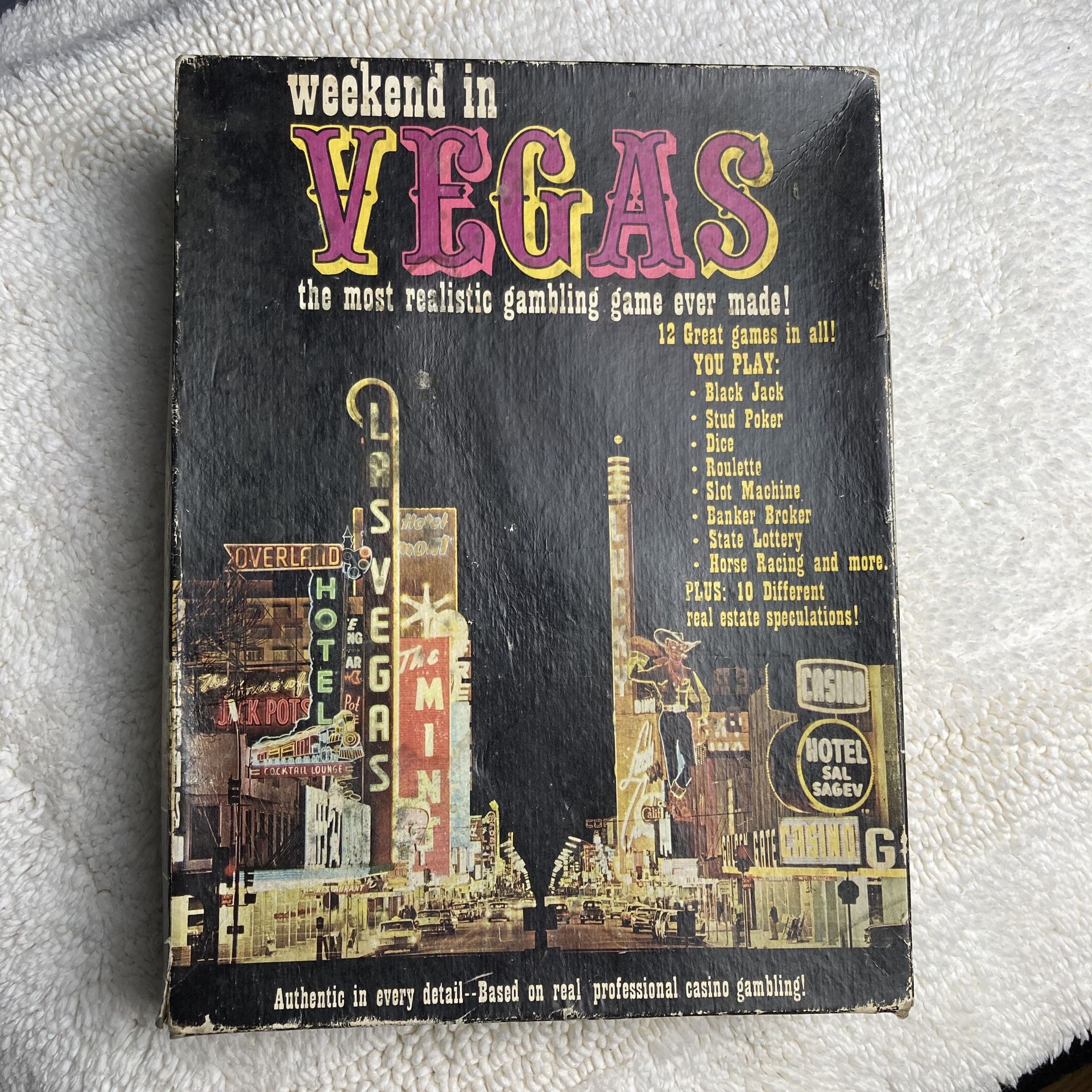 Board Game: Weekend in Vegas 1974 - Research Games, Inc.