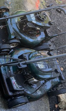 Two mowers
