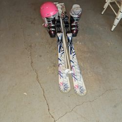 161cm Bolki Skis 24.5 Head Boots Smith Helmet  Poles