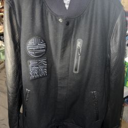 Year Of The Black Mamba Kobe Leather Destroyer Varsity Jacket (NEW)