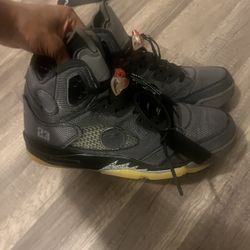 off white jordan 5s