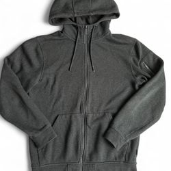 Mens Champion Sporting Goods Gray  Thick Zip Up Hoodie Jacket Size Small
