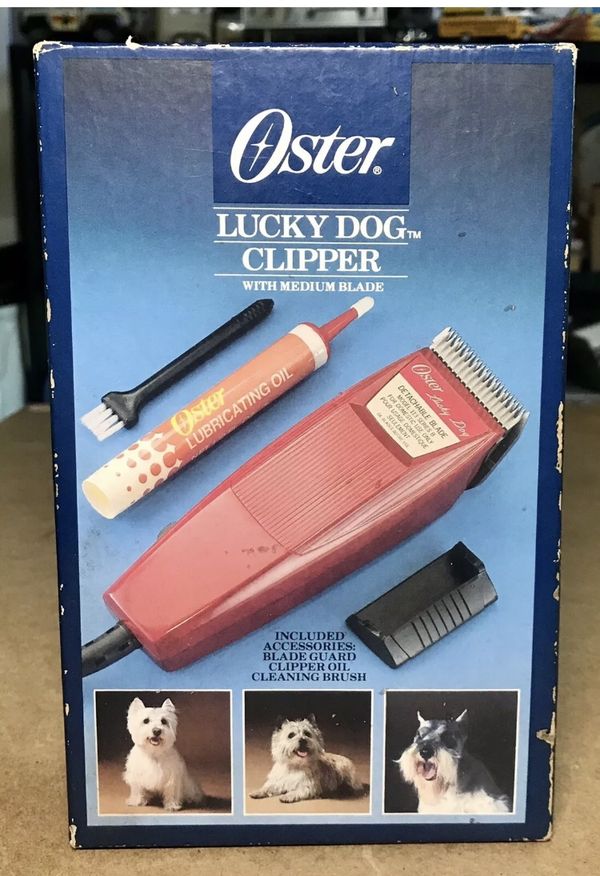 Vintage Oster Lucky Dog Animal Grooming Clipper Kit 113 Medium Blade