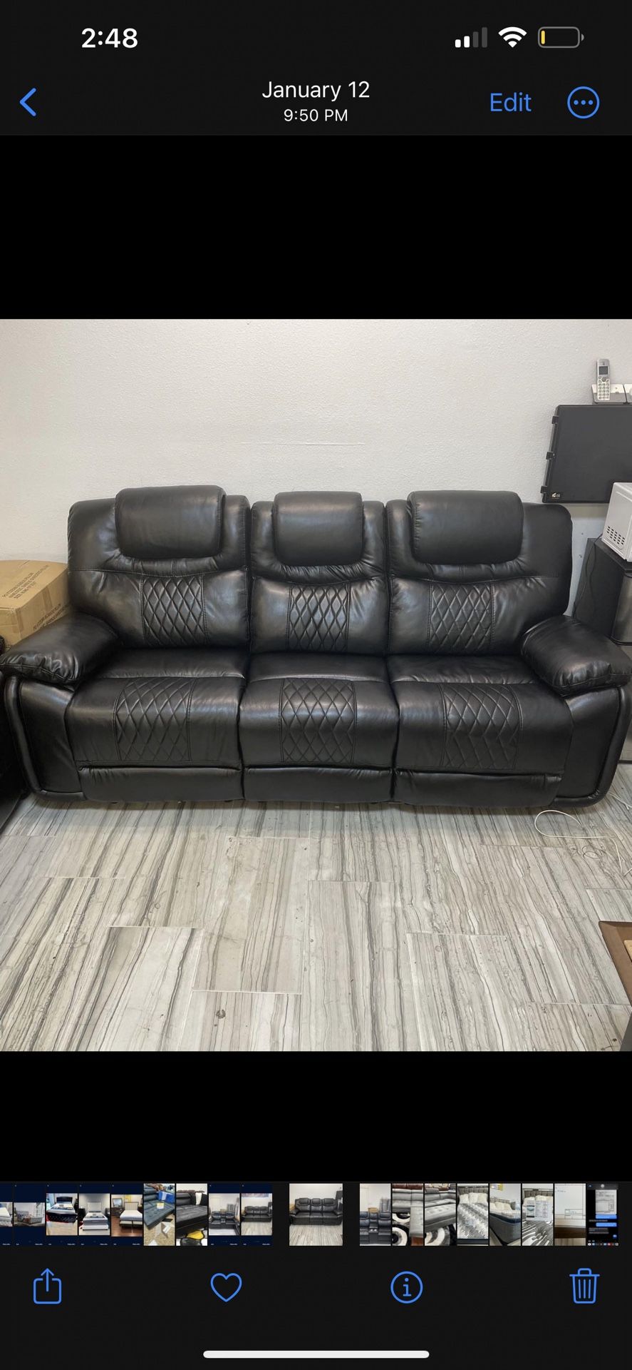 Black Santiago Sofa And Loveseat!999!*SAME DAY DELIVERY*NO CREDIT NEEDED* for Sale in Lakeland