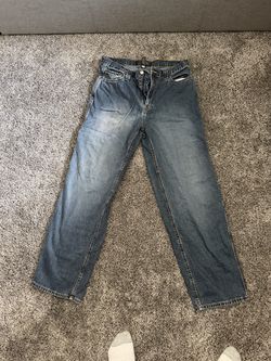 Vintage US Polo Assn Baggy Carpenter Jeans Men Size 34x34 Blue Embroidered Y2K