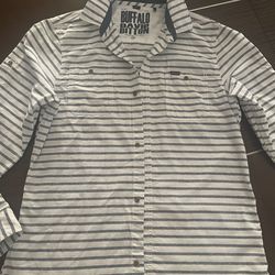 BUFFALO David Bitton men , long sleeves shirt, XL, 100% cotton