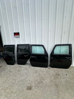 Jeep Wrangler JKU Black Full doors OEM 2011 through 2018