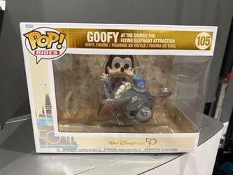 Funko Pop! Rides #105 Goofy at the Dumbo the Flying Elephant Attraction, New