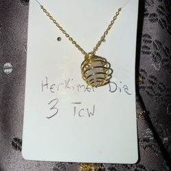 Handmined HERKIMER DIAMOND Necklaces💎Herkimer’s are being sold at $10’s per Carat!  