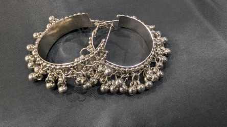 Indian silver jewelry -earrings only