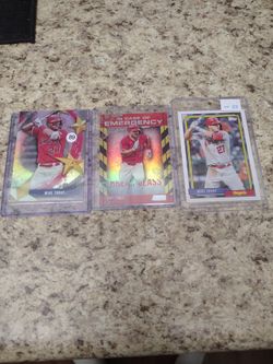 Mike trout angels baseball cards