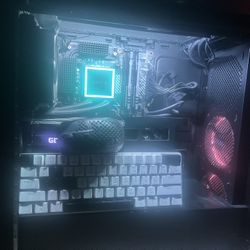 Pc And Keyboard With Mouse