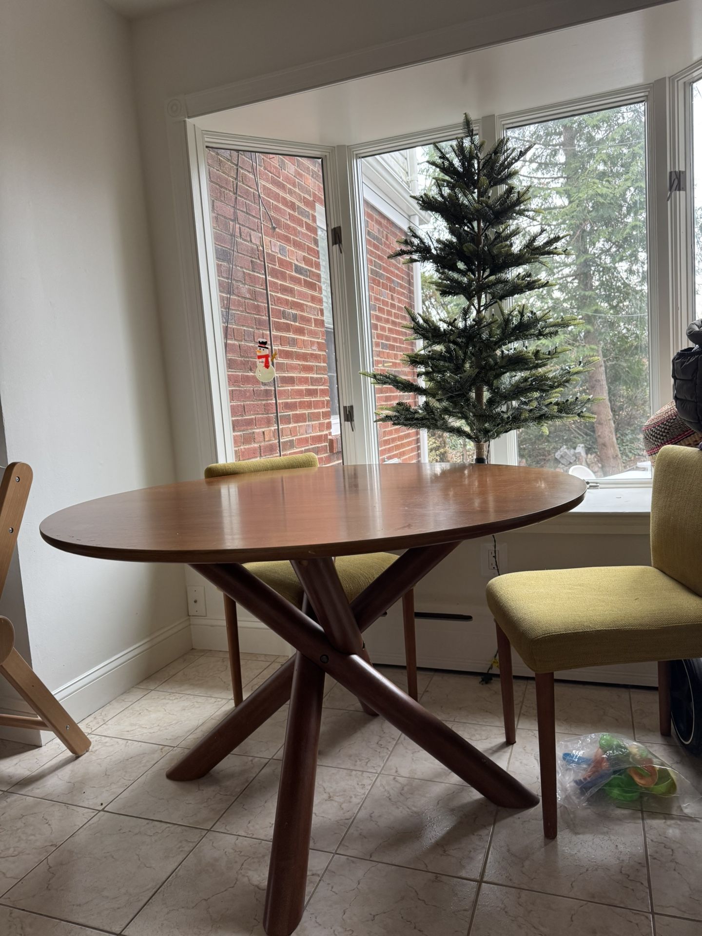 Walnut, West Elm kitchen/dining Table, 48”