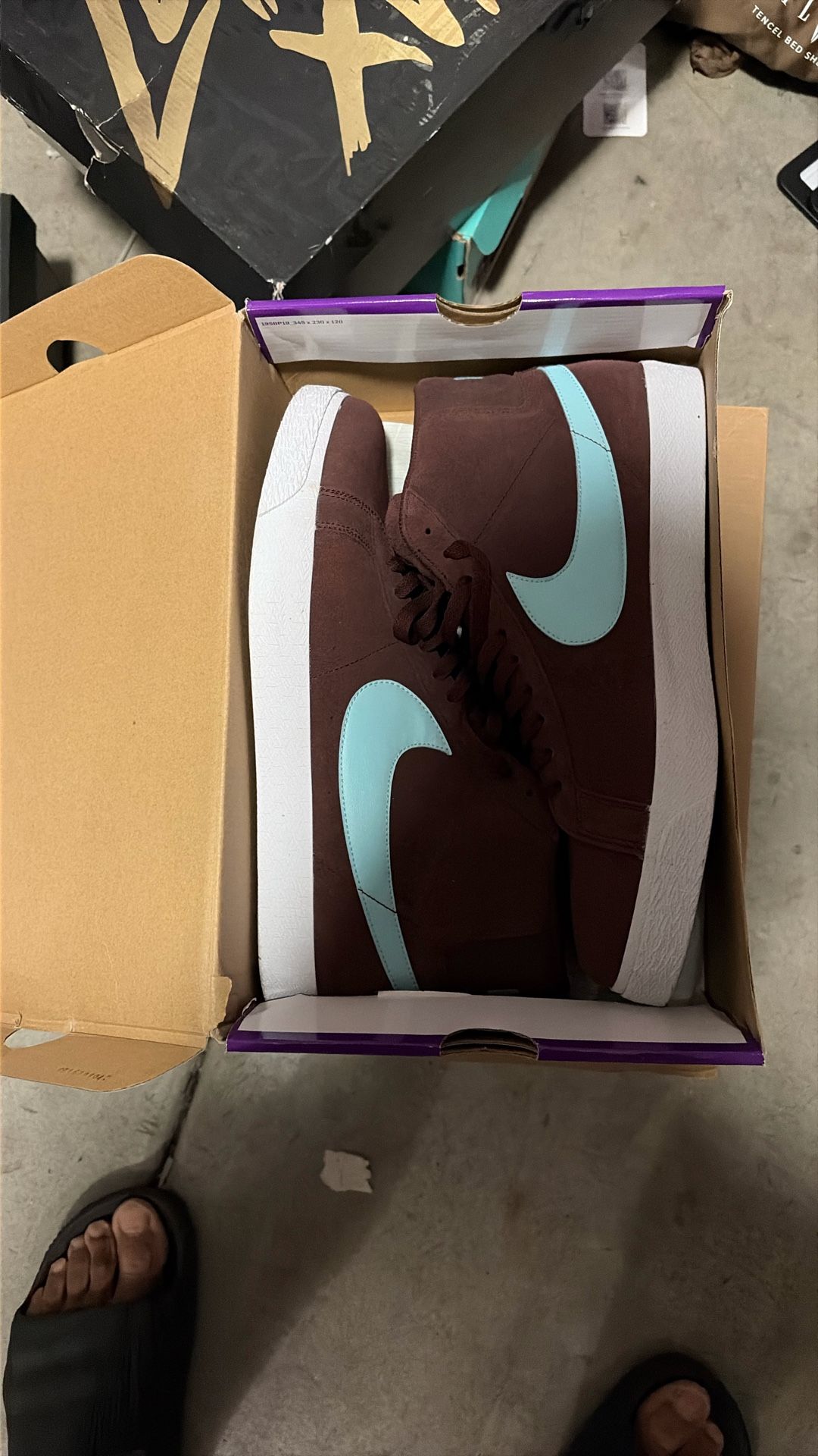 Nike Sb Zoom Blazer Mid Mystic Dates Size 14