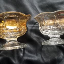 Vintage Dessert Glass Bowls