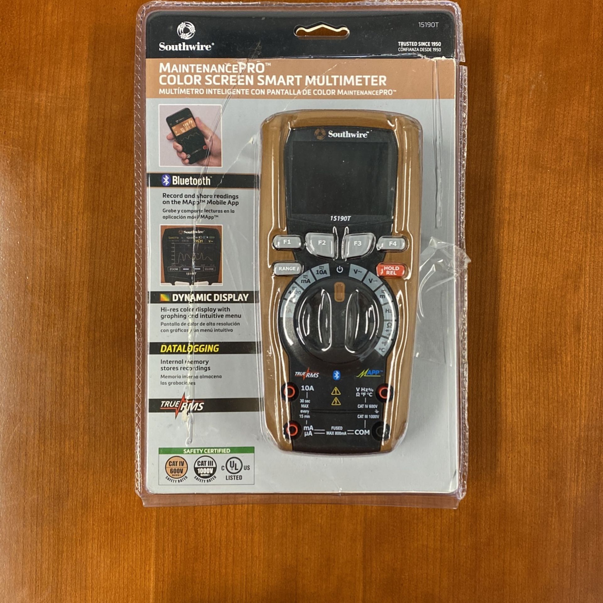 SOUTHWIRE Tools & Equipment 15190T Maintenance Pro Color Screen Multimeter with MApp Mobile App