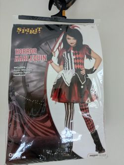 Spirit Halloween Horror Harlequin Costume for Kids (Size: Small )
