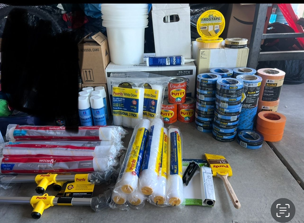 PAINT Tools And Supplies - Message For Prices