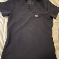  XXS Figs Scrubs Top Catarina charcoal Grey