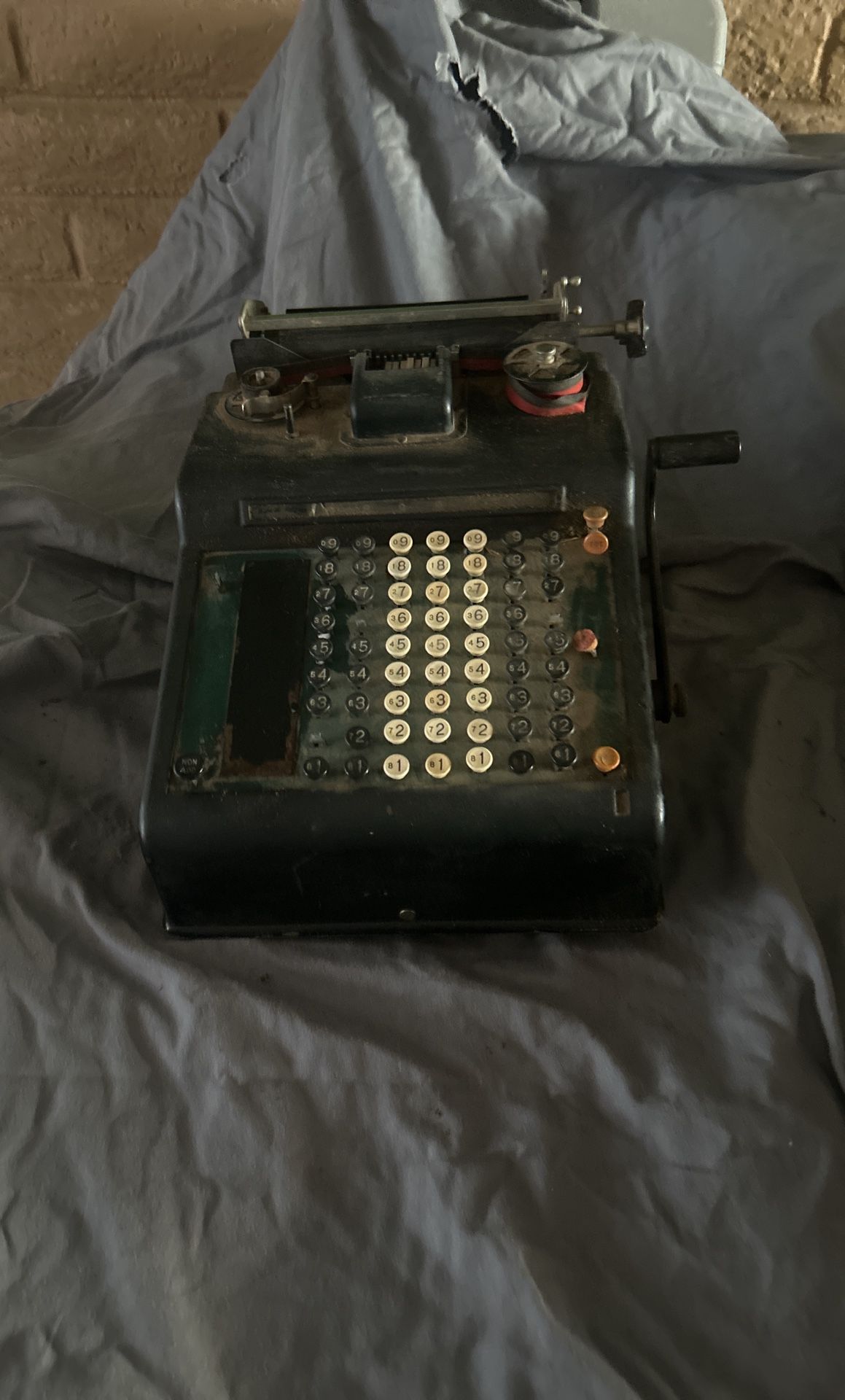 Antique Burroughs Add Machine