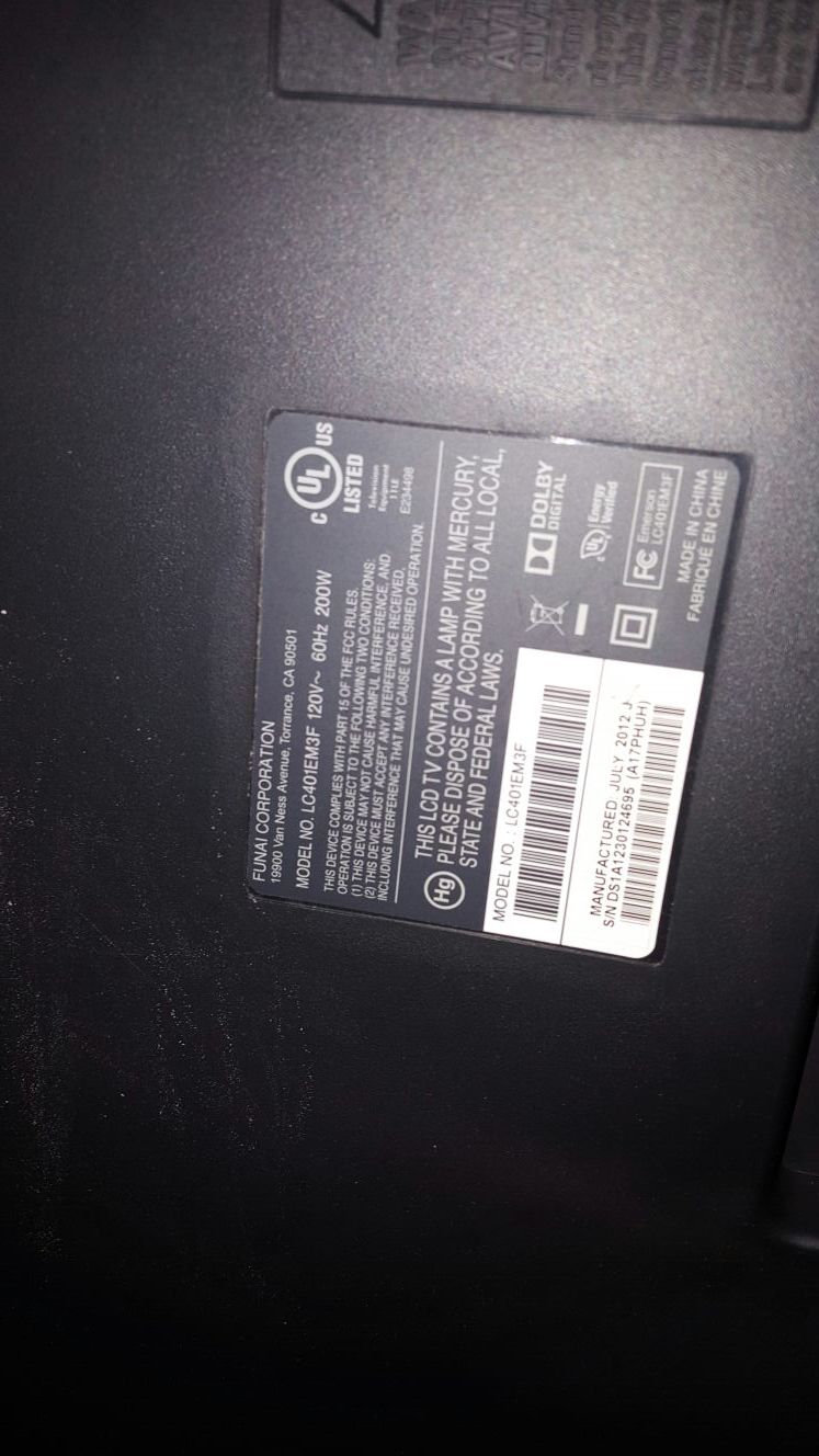 Emerson 40 inch tv