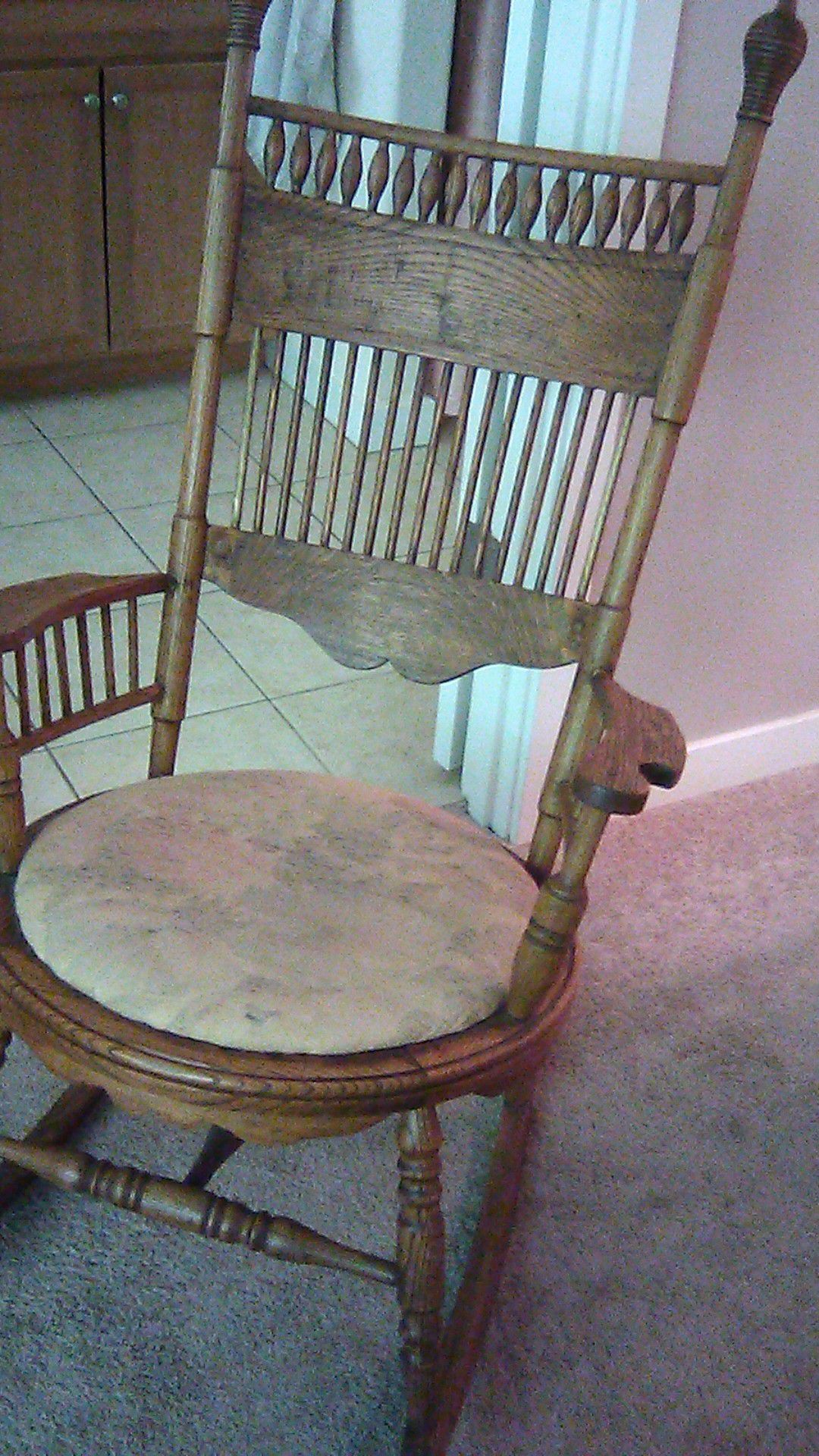 This is antique replica rocking chair