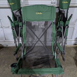 3 Cabela's Tall Back Outdoor Chairs $30 Each