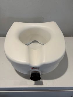 Carex E-Z Lock 5-Inch Raised Toilet Seat
