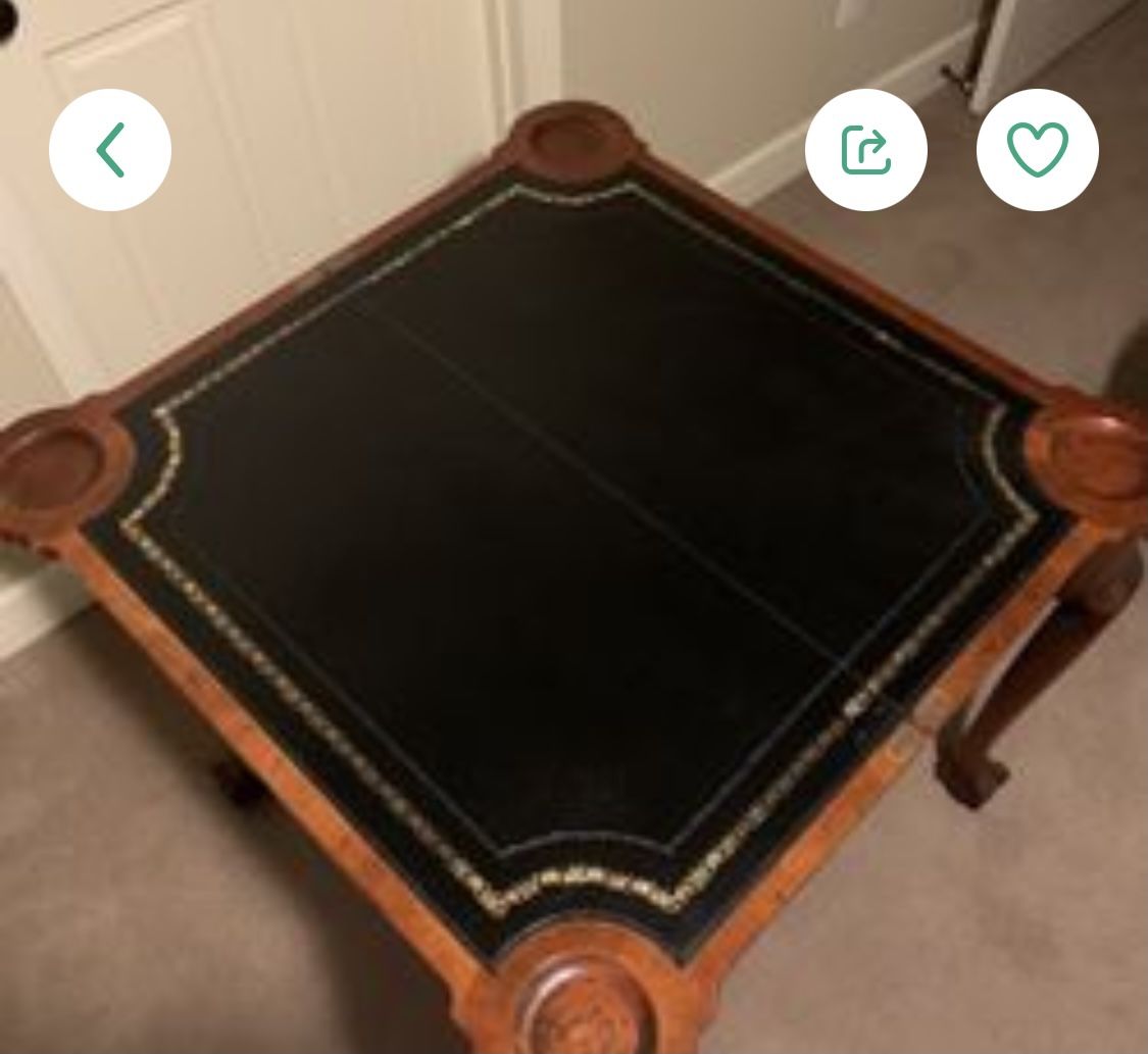 Antique Game Side Table