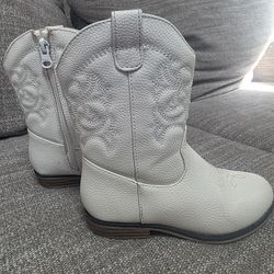 $15 White Cowgirl Boots Size 10c