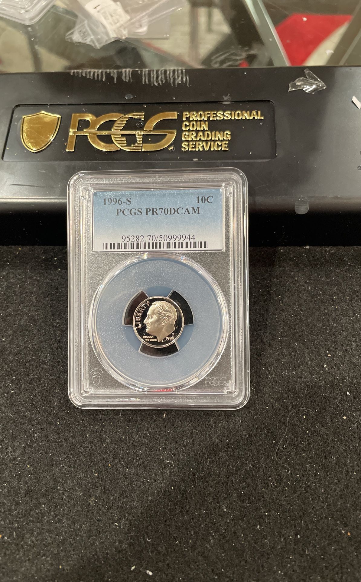 1986 S Gem Proof PERFECT GRADED Roosevelt Dime Graded At PR70 D-18