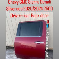 2022 Chevy GMC Sierra Denali Silverado 2500 Driver Rear Back Door Truck Part 