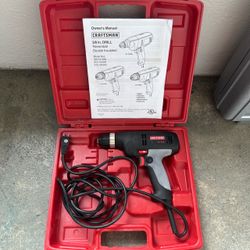 Craftsman 3/8 in. Corded Electric Drill 5.0 Amp