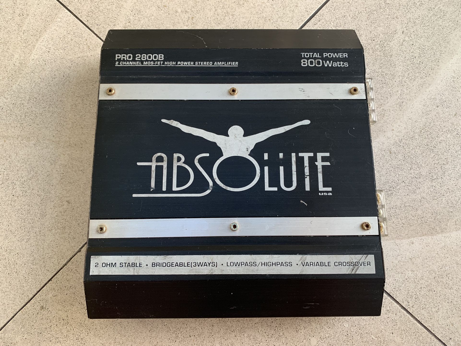 Absolute Pro 2800B 2-Channel High Power Stereo Amplifier!!!