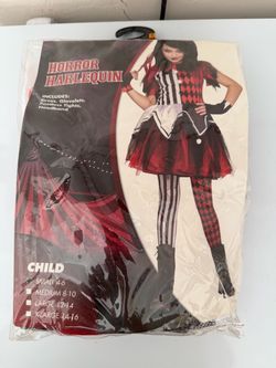 Horror Harlequin Costume