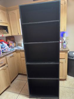 black shelf cabinet