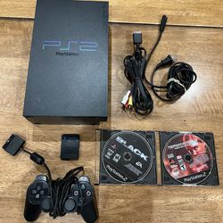 Sony Playstation 2 PS2 Fat SCPH-30001 w/ Controller, 8GB Card, and 2 Games