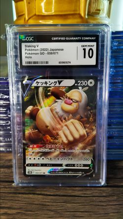 POKEMON CARD SLAKING V POKEMON GO HOLO 2022 - CGC 10